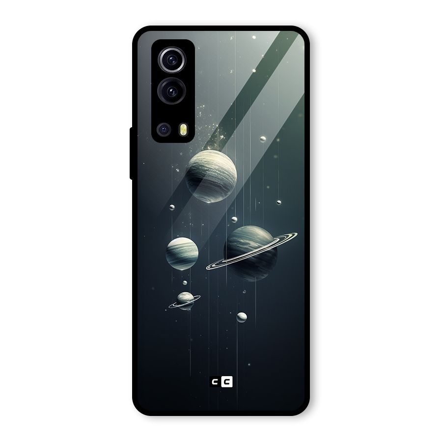 Hanging Planets Glass Back Case for Vivo iQOO Z3
