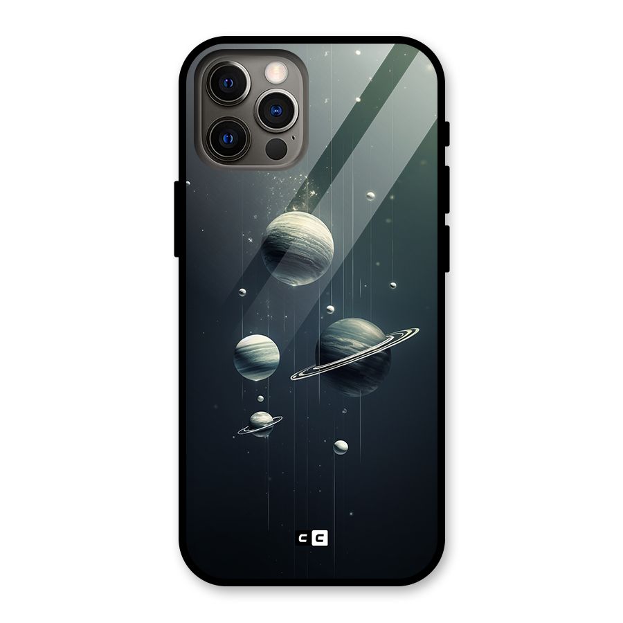 Hanging Planets Glass Back Case for iPhone 12 Pro