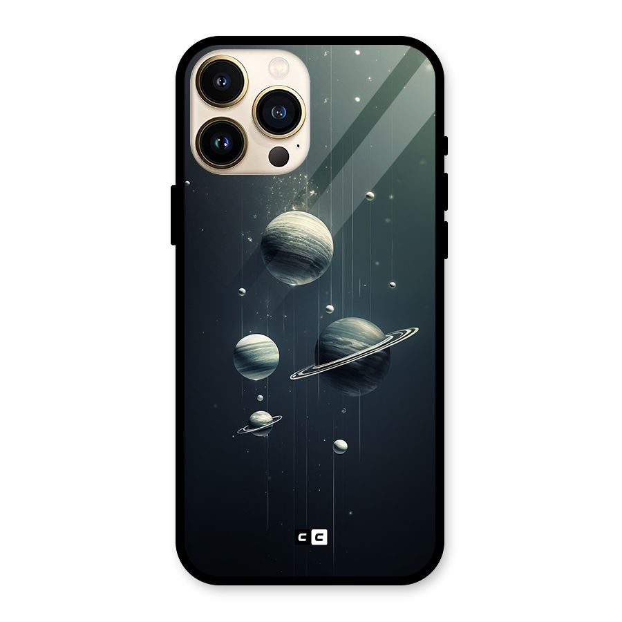 Hanging Planets Glass Back Case for iPhone 13 Pro Max