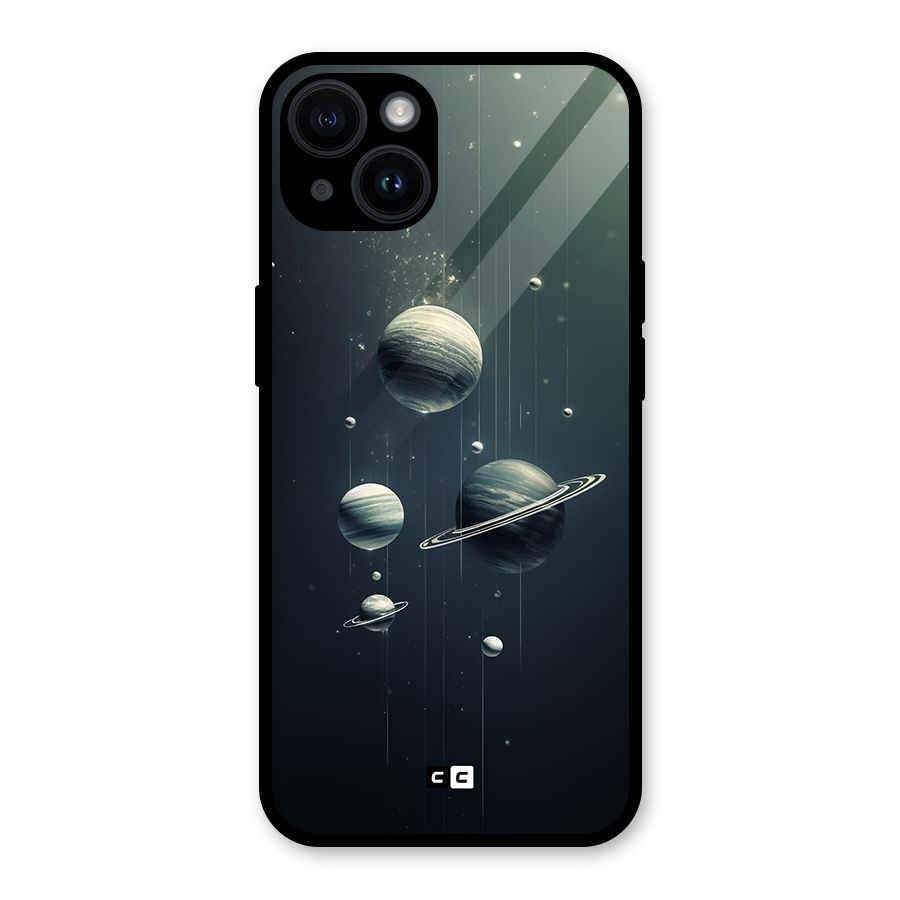 Hanging Planets Glass Back Case for iPhone 14