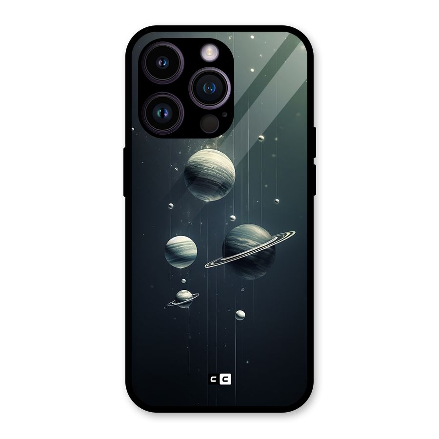 Hanging Planets Glass Back Case for iPhone 14 Pro