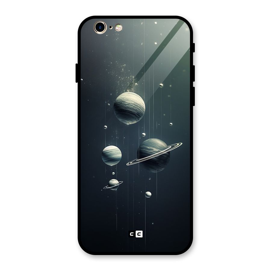Hanging Planets Glass Back Case for iPhone 6 6S