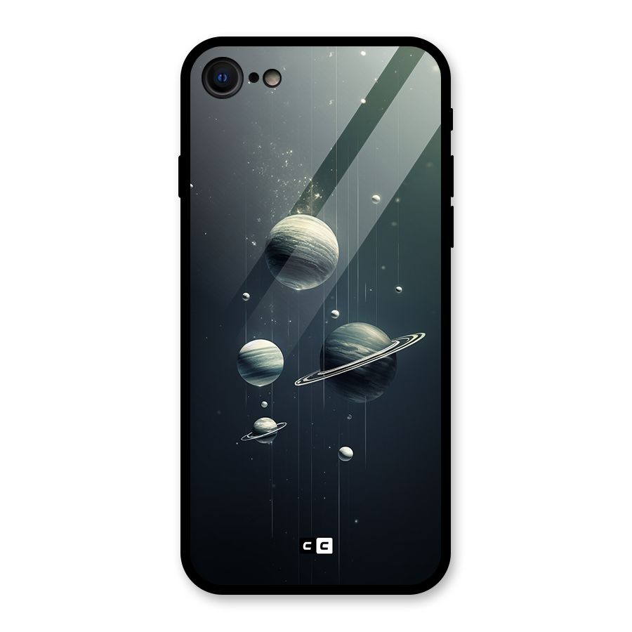 Hanging Planets Glass Back Case for iPhone 7