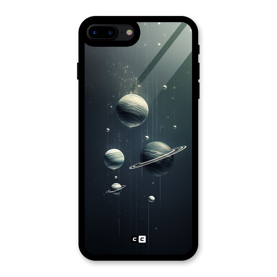 Hanging Planets Glass Back Case for iPhone 7 Plus