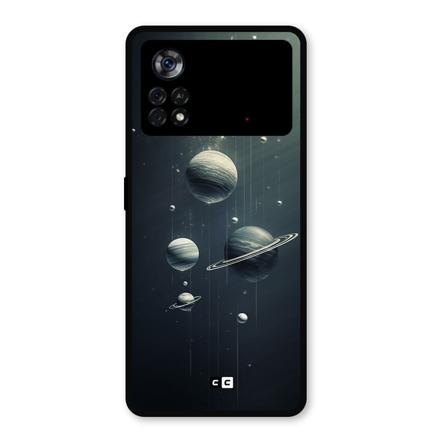 Hanging Planets Metal Back Case for Poco X4 Pro 5G