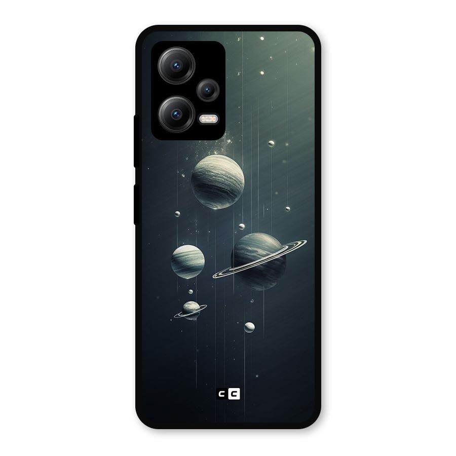 Hanging Planets Metal Back Case for Redmi Note 12 5G