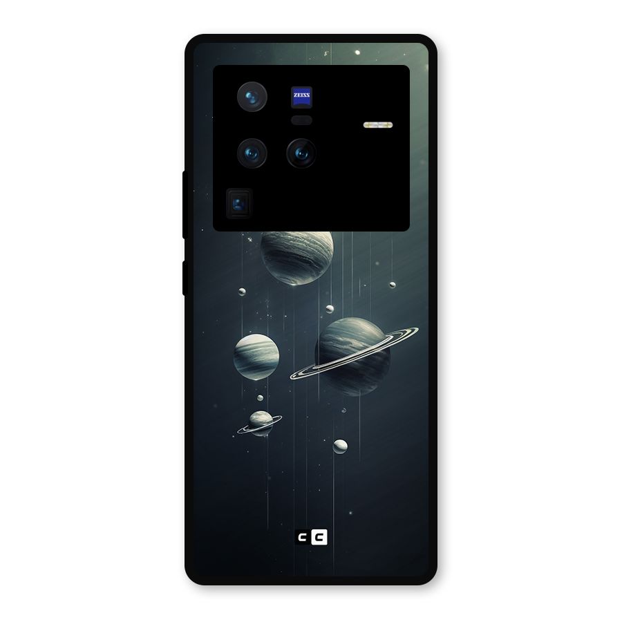 Hanging Planets Metal Back Case for Vivo X80 Pro