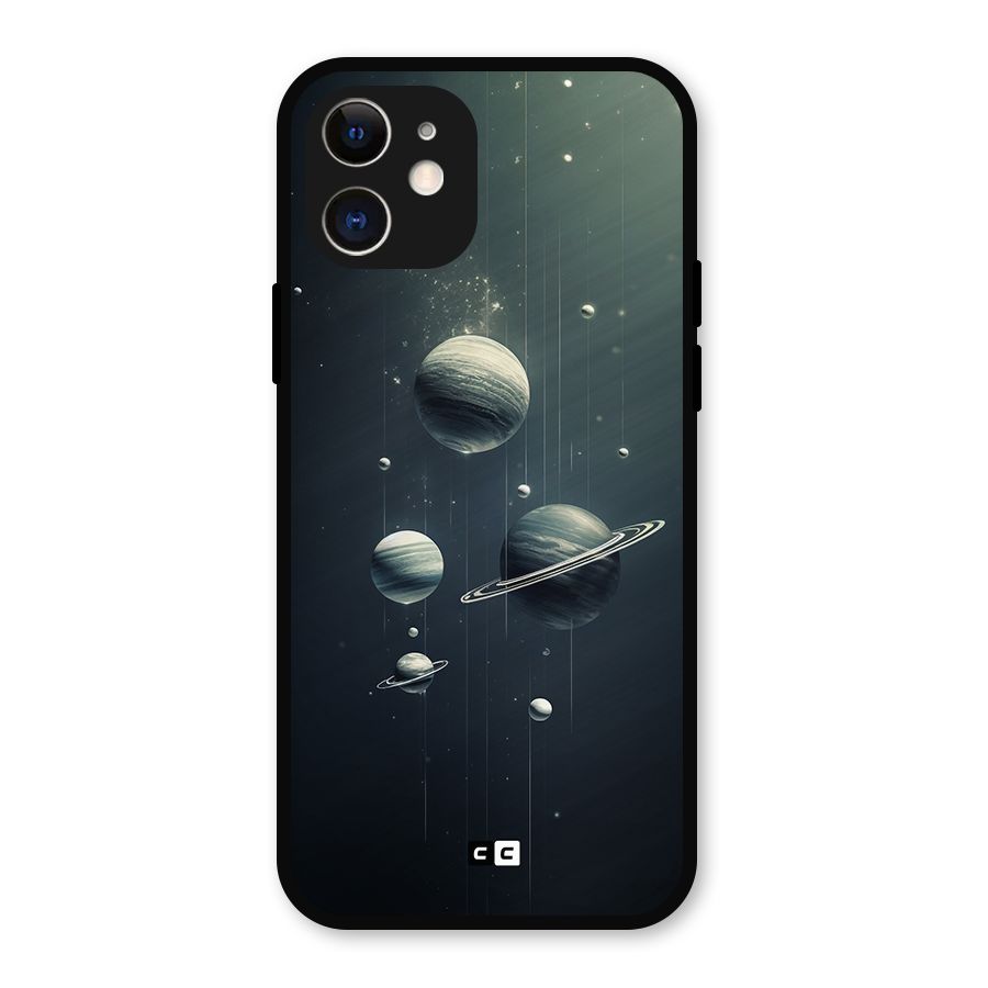 Hanging Planets Metal Back Case for iPhone 12
