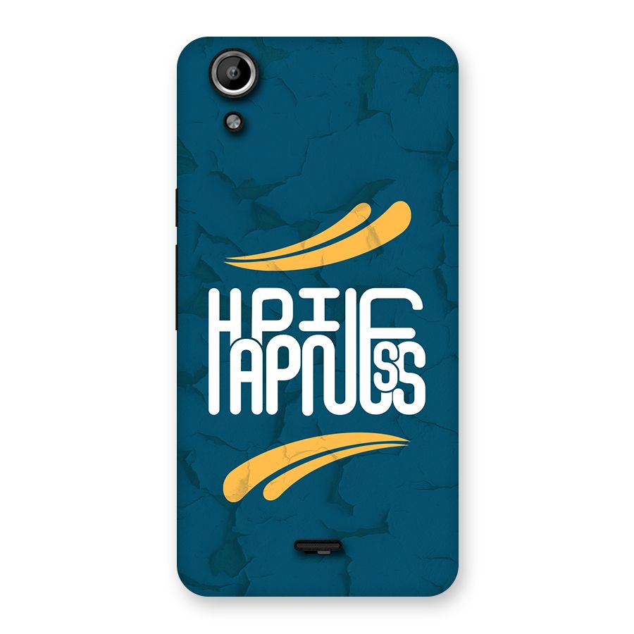 Happpiness Typography Back Case for Canvas Selfie Lens Q345