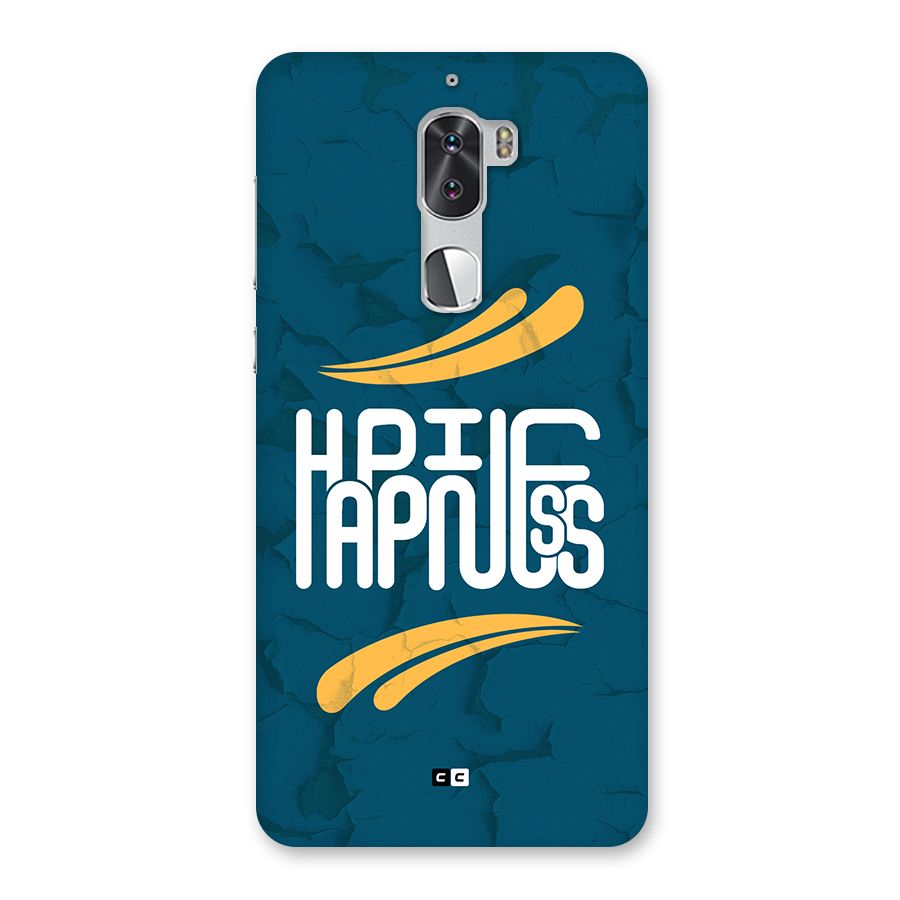 Happpiness Typography Back Case for Coolpad Cool 1