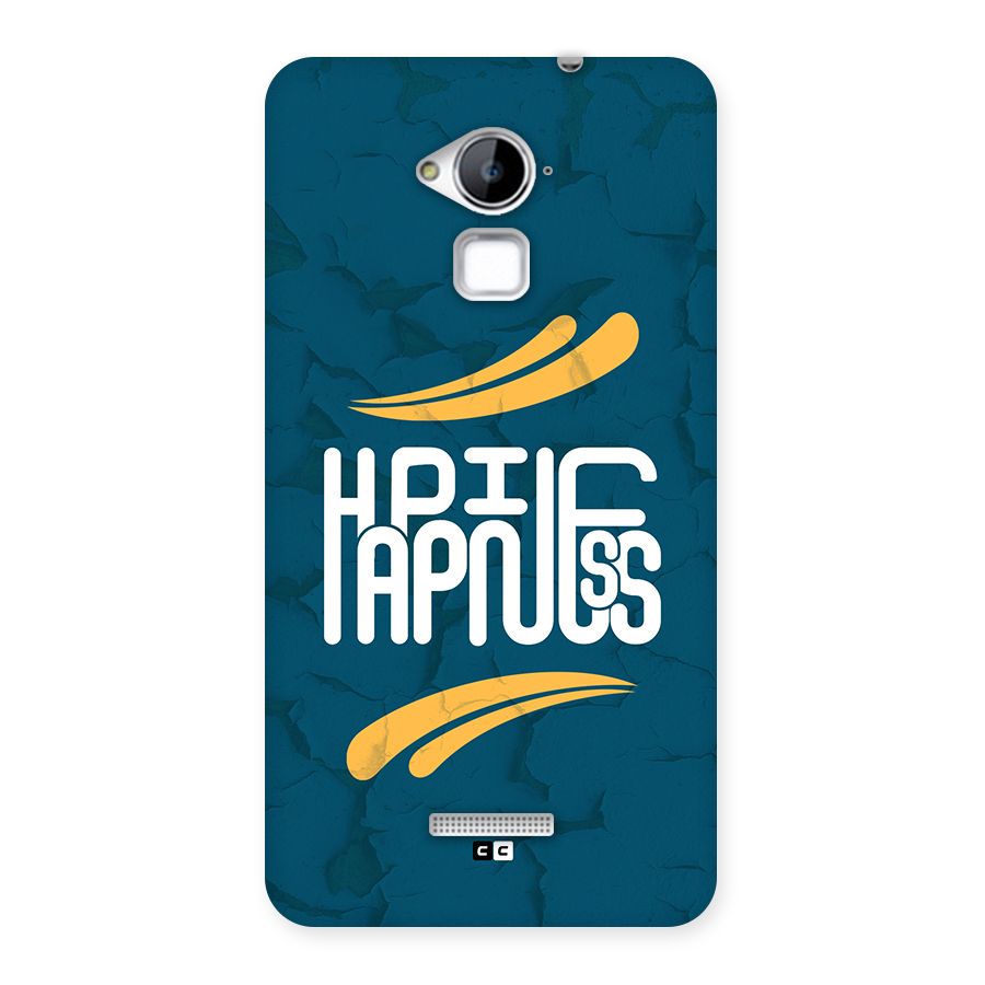 Happpiness Typography Back Case for Coolpad Note 3