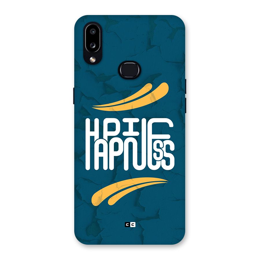 Happpiness Typography Back Case for Galaxy A10s