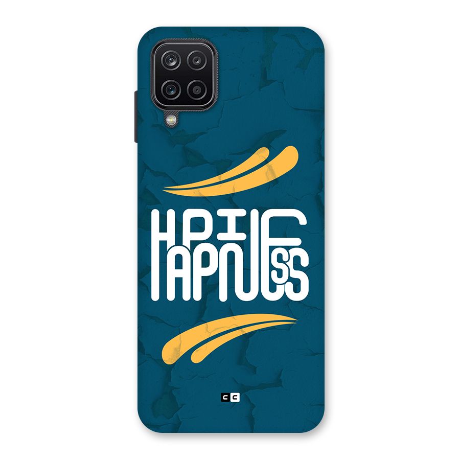 Happpiness Typography Back Case for Galaxy A12