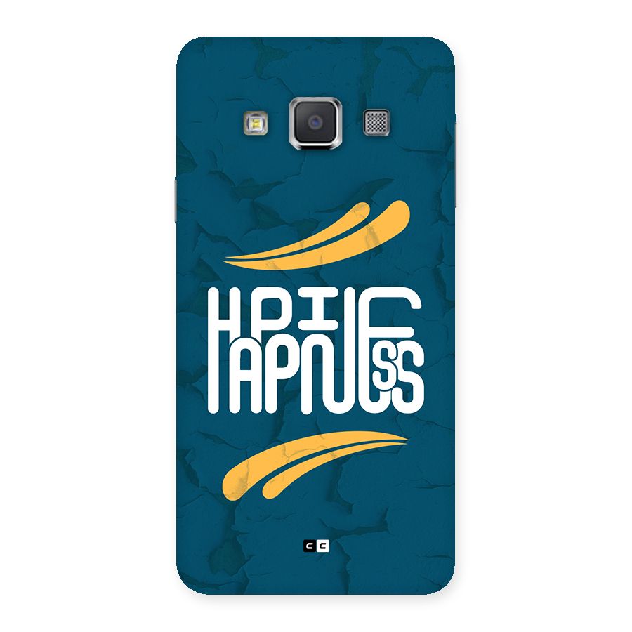 Happpiness Typography Back Case for Galaxy A3