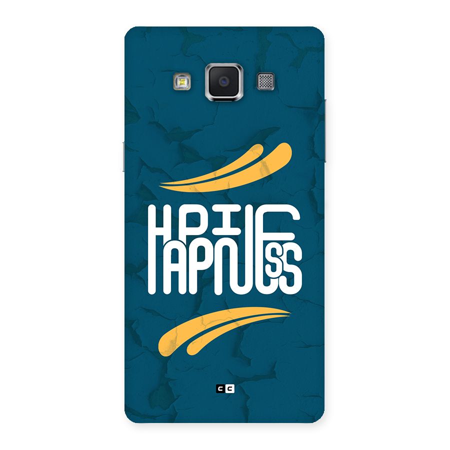 Happpiness Typography Back Case for Galaxy A5