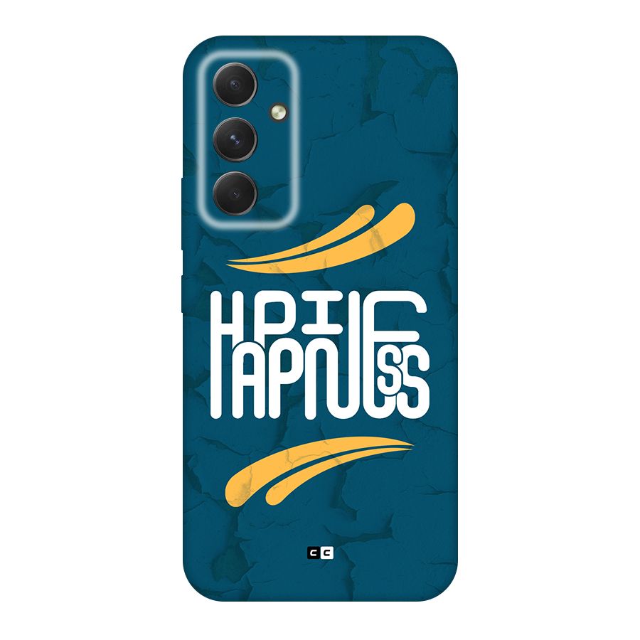 Happpiness Typography Back Case for Galaxy A54