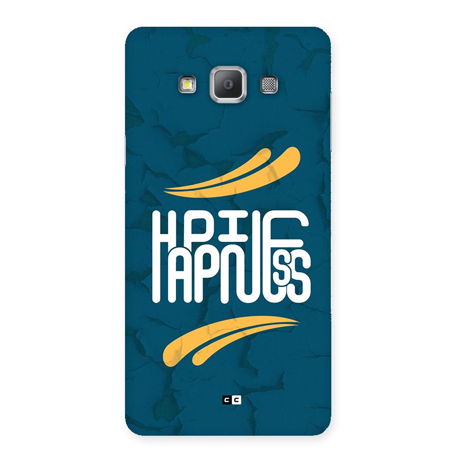 Happpiness Typography Back Case for Galaxy A7