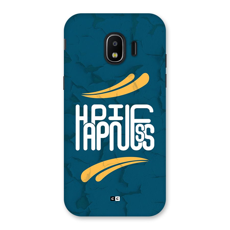 Happpiness Typography Back Case for Galaxy J2 Pro 2018