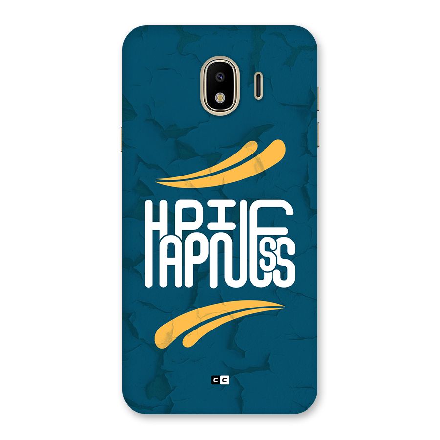 Happpiness Typography Back Case for Galaxy J4