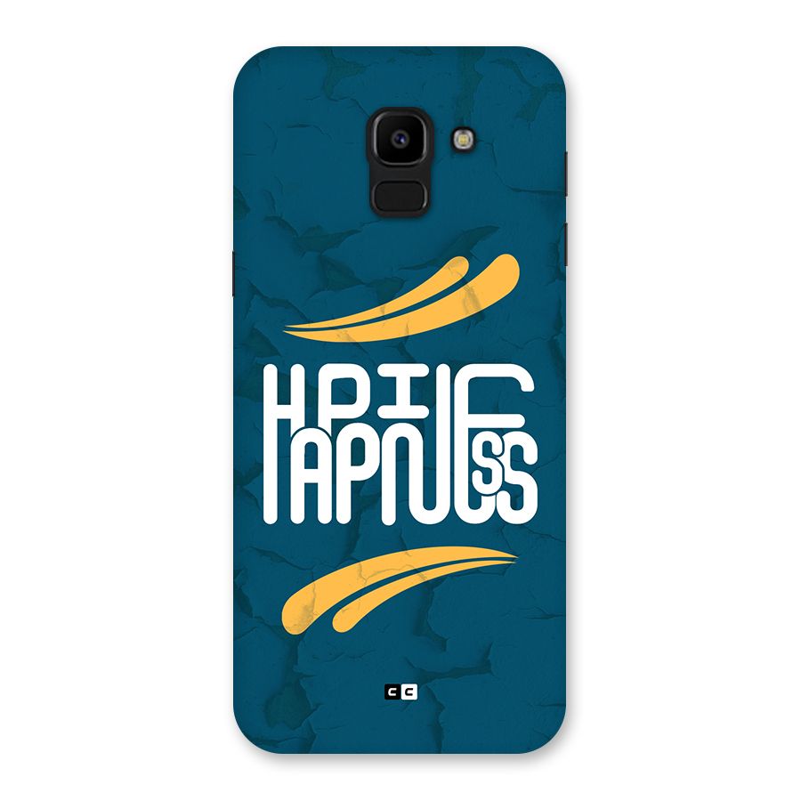 Happpiness Typography Back Case for Galaxy J6