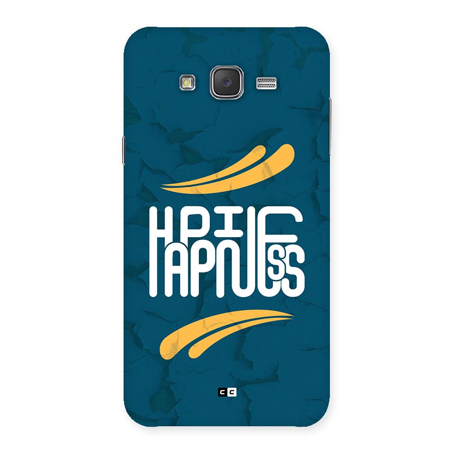 Happpiness Typography Back Case for Galaxy J7