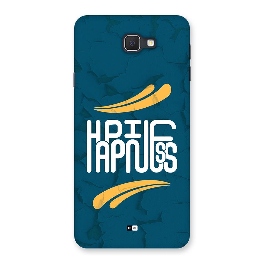 Happpiness Typography Back Case for Galaxy J7 Prime