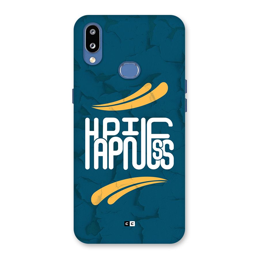 Happpiness Typography Back Case for Galaxy M01s