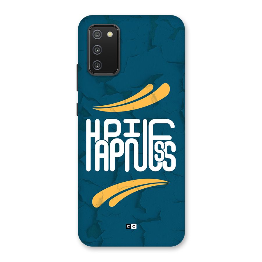 Happpiness Typography Back Case for Galaxy M02s