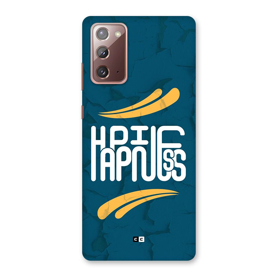 Happpiness Typography Back Case for Galaxy Note 20