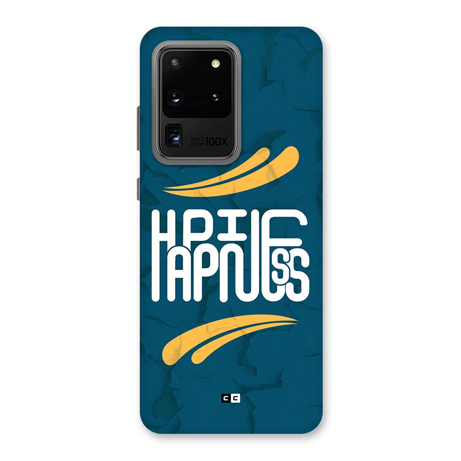 Happpiness Typography Back Case for Galaxy S20 Ultra