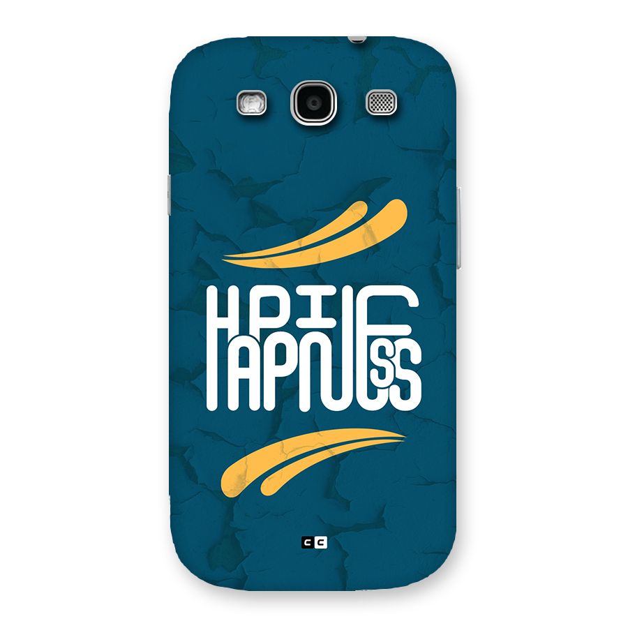 Happpiness Typography Back Case for Galaxy S3