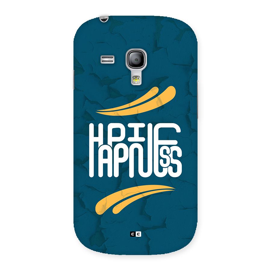 Happpiness Typography Back Case for Galaxy S3 Mini