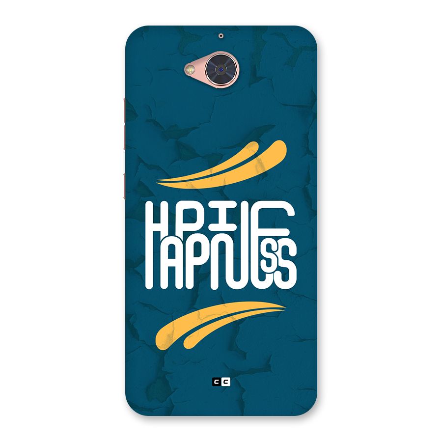 Happpiness Typography Back Case for Gionee S6 Pro