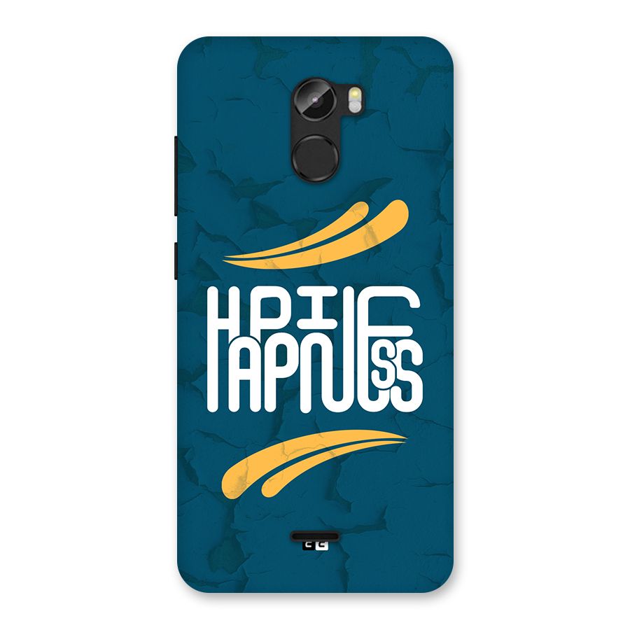 Happpiness Typography Back Case for Gionee X1
