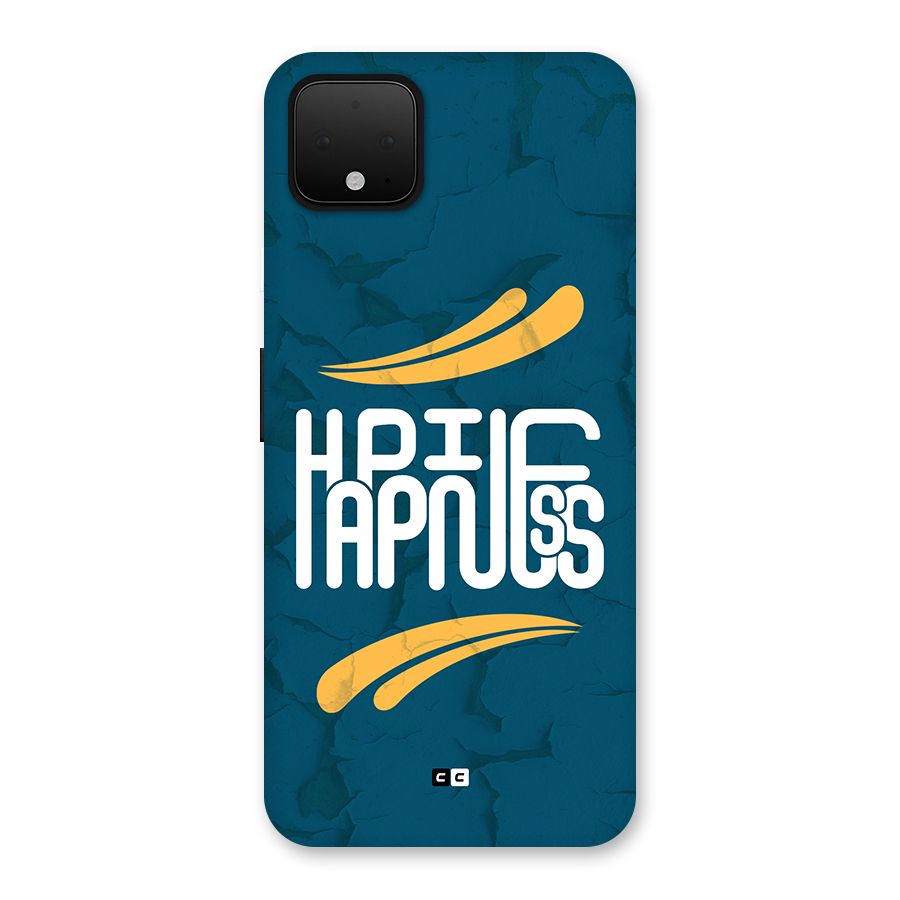 Happpiness Typography Back Case for Google Pixel 4 XL