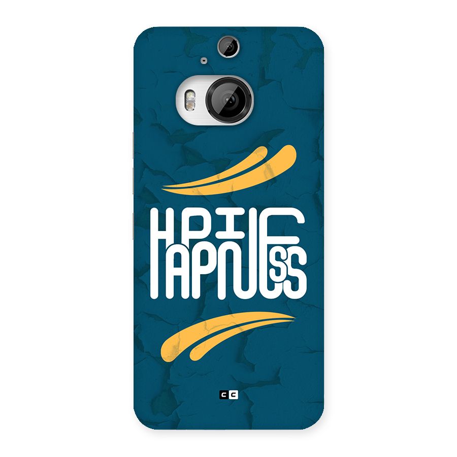 Happpiness Typography Back Case for HTC One M9 Plus