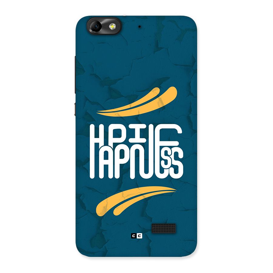 Happpiness Typography Back Case for Honor 4C