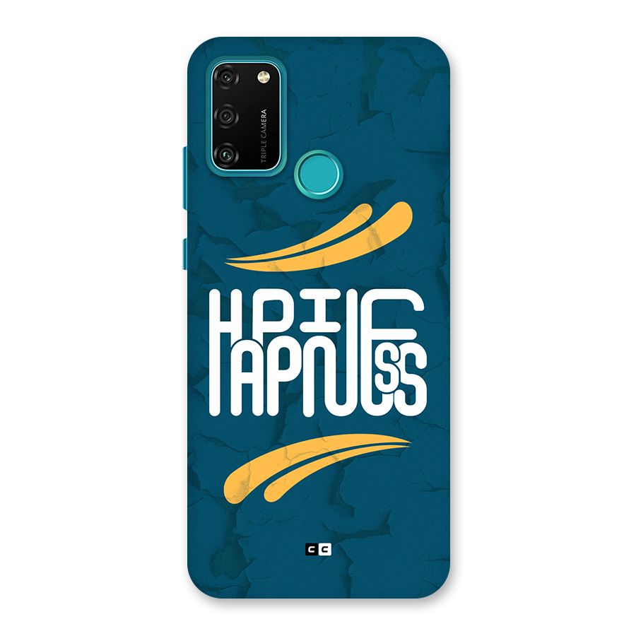 Happpiness Typography Back Case for Honor 9A