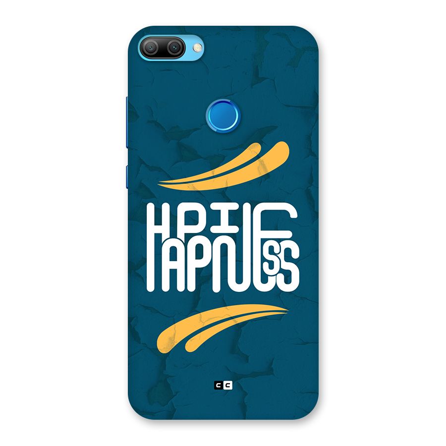 Happpiness Typography Back Case for Honor 9N