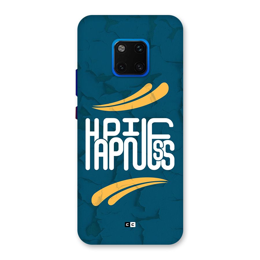 Happpiness Typography Back Case for Huawei Mate 20 Pro
