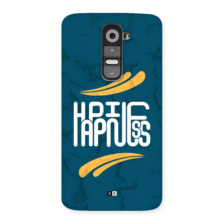 Happpiness Typography Back Case for LG G2
