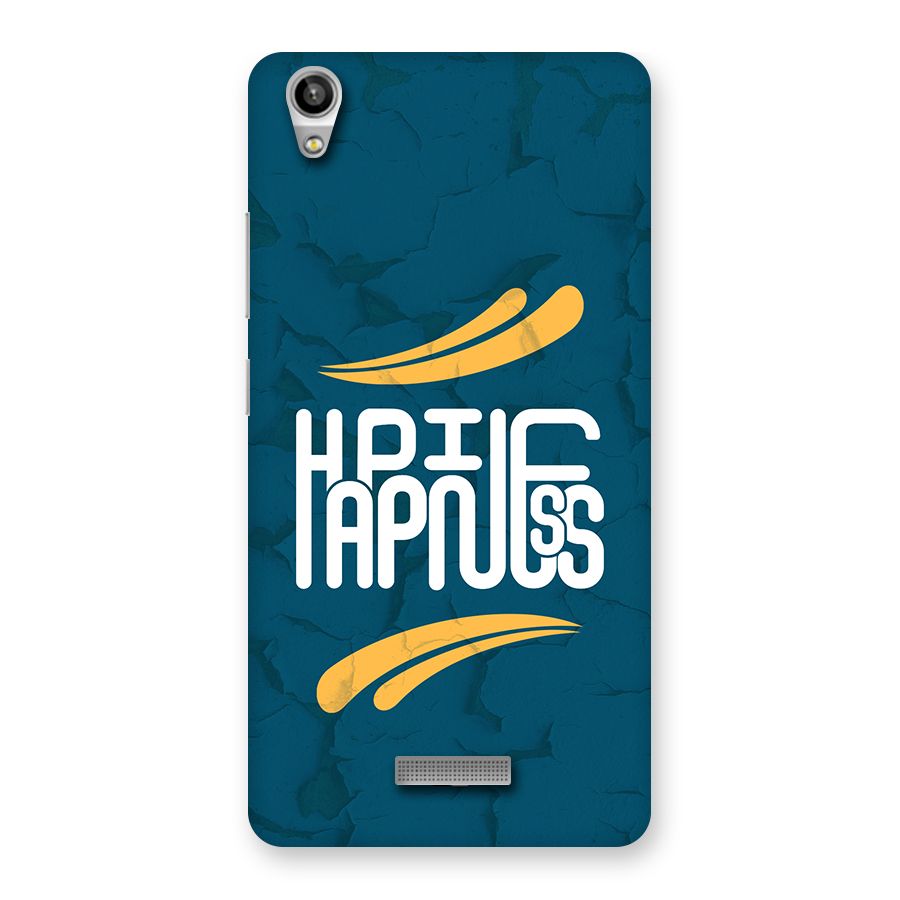 Happpiness Typography Back Case for Lava Pixel V1