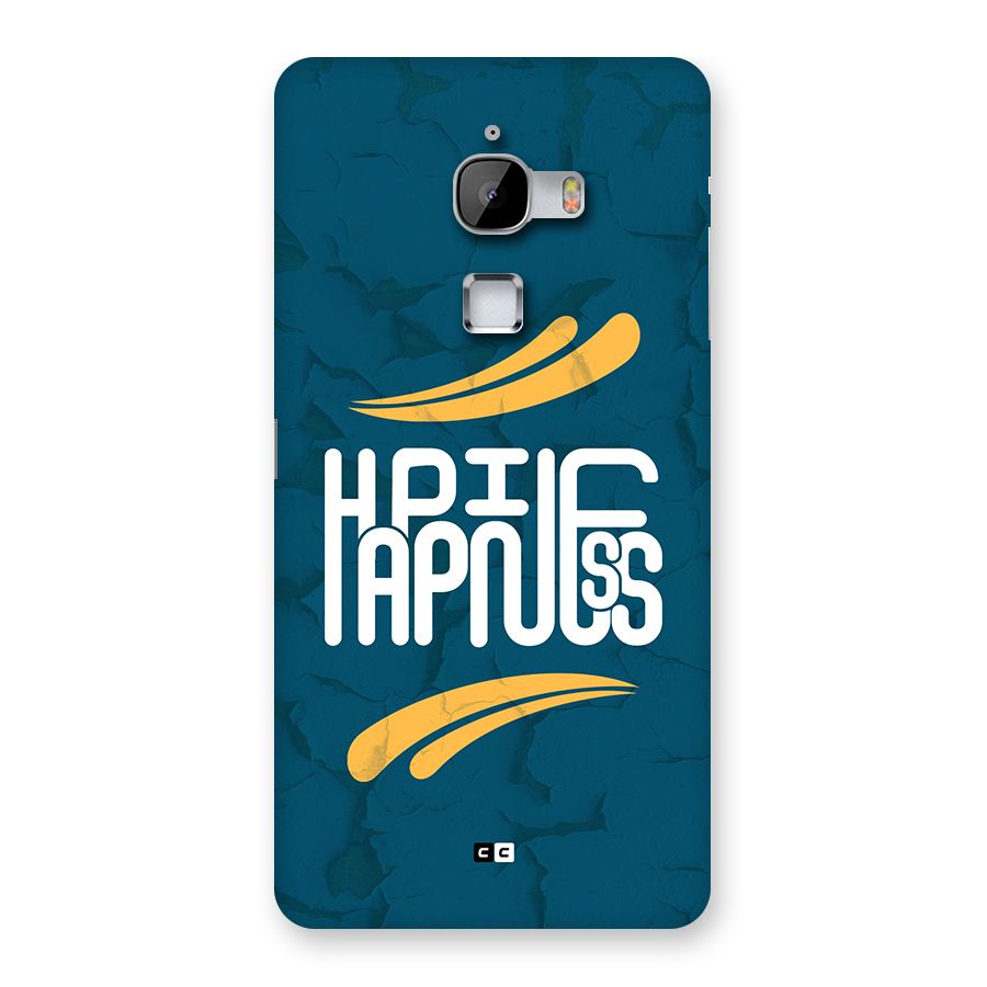 Happpiness Typography Back Case for LeTV Le Max