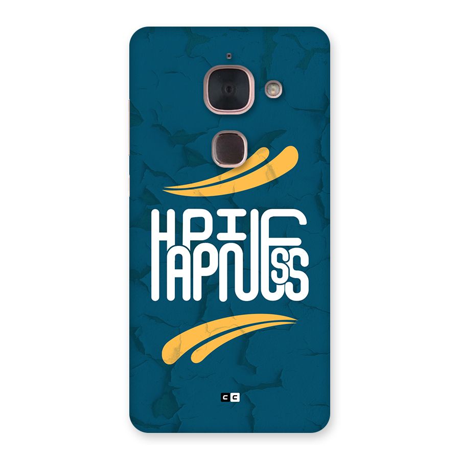 Happpiness Typography Back Case for Le Max 2