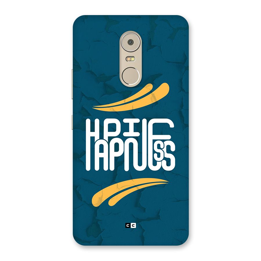 Happpiness Typography Back Case for Lenovo K6 Note