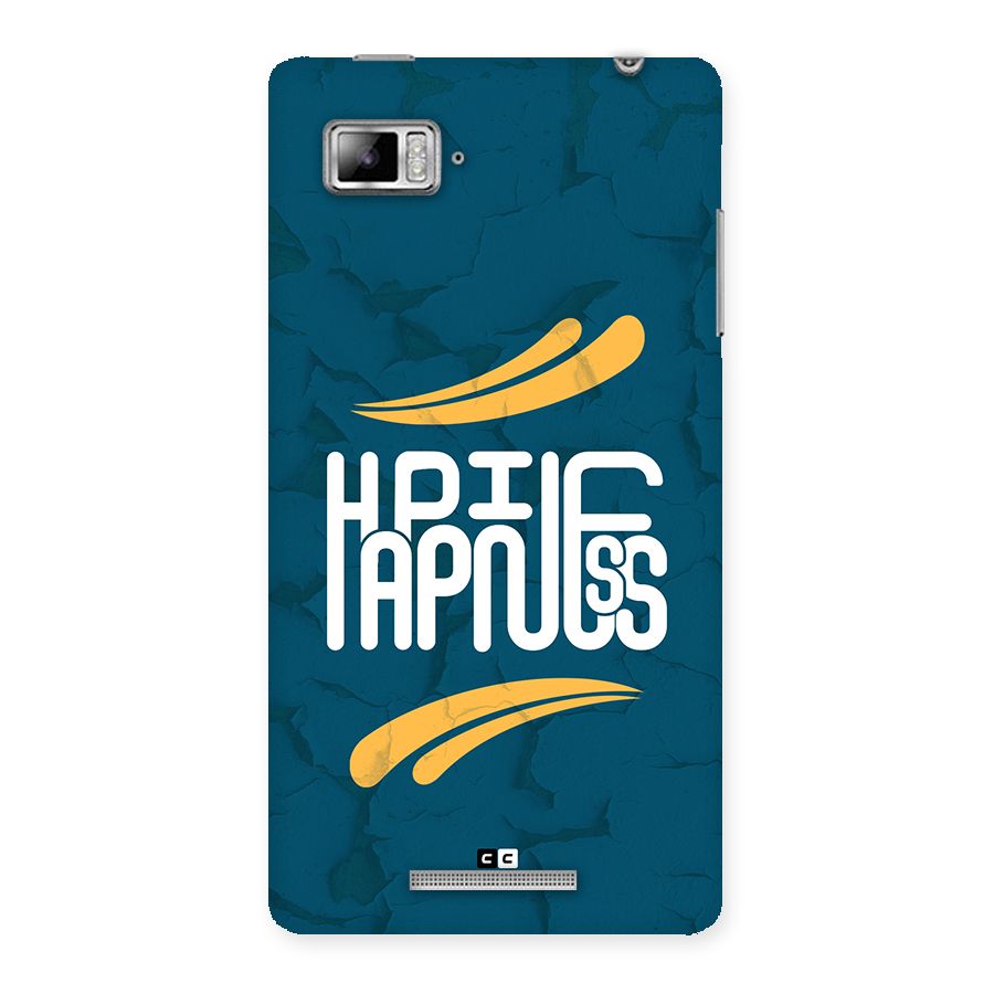 Happpiness Typography Back Case for Lenovo Vibe Z K910