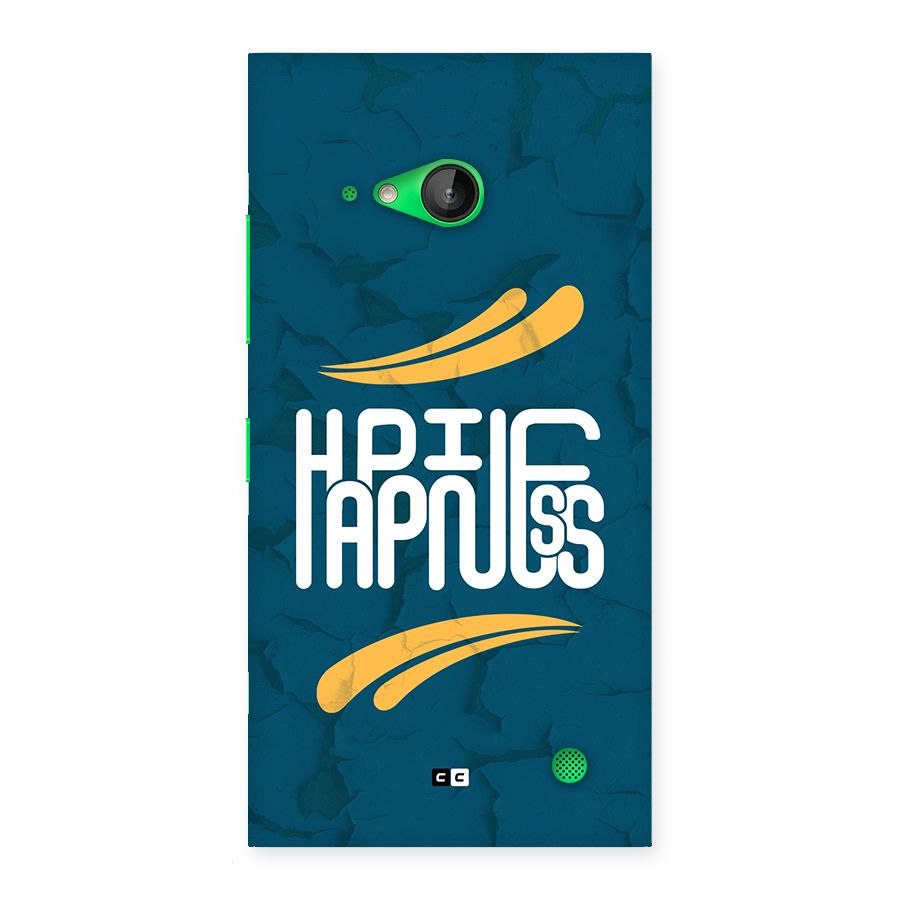 Happpiness Typography Back Case for Lumia 730