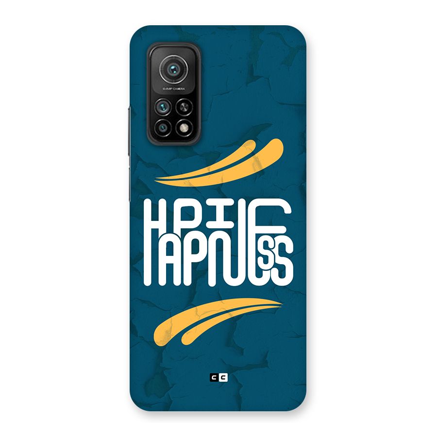 Happpiness Typography Back Case for Mi 10T Pro 5G