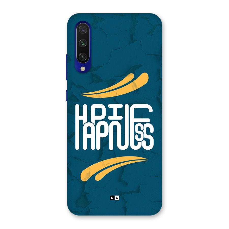 Happpiness Typography Back Case for Mi A3