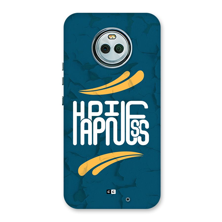 Happpiness Typography Back Case for Moto X4